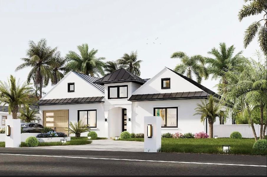 Front exterior of a new home in , Delray Beach, FL, highlighting curb appeal (Image 18).
