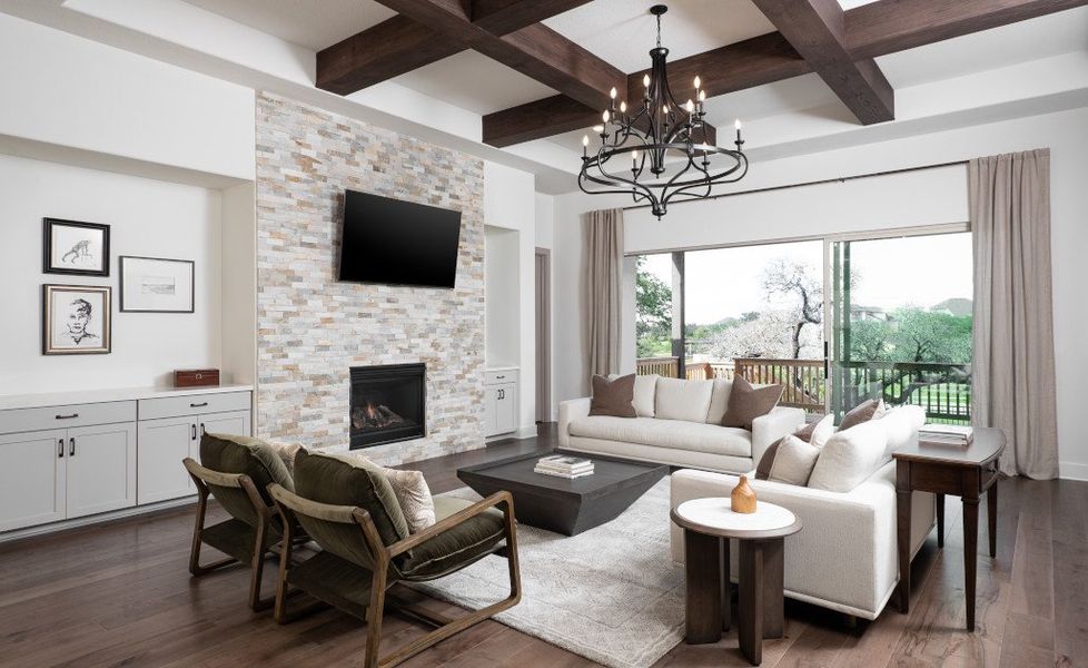 Representative furnished interior of a home built from the Avalon III by Ashton Woods in The Trails at Carmel 60s, Pflugerville (Image 6). Representative furnished interior of a home built from the Avalon III by Ashton Woods in The Trails at Carmel 60s, Pflugerville (Image 6).