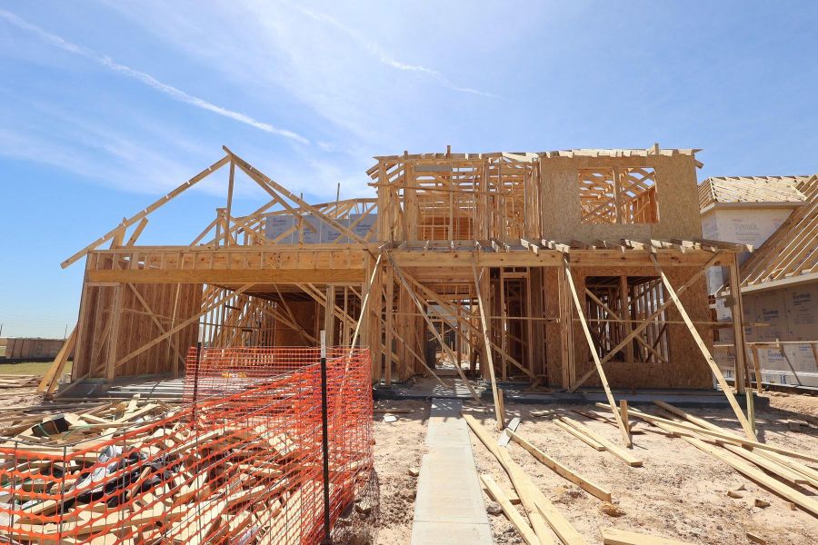 In-progress construction of a new home in Dunham Pointe, Cypress, TX (Image 22).