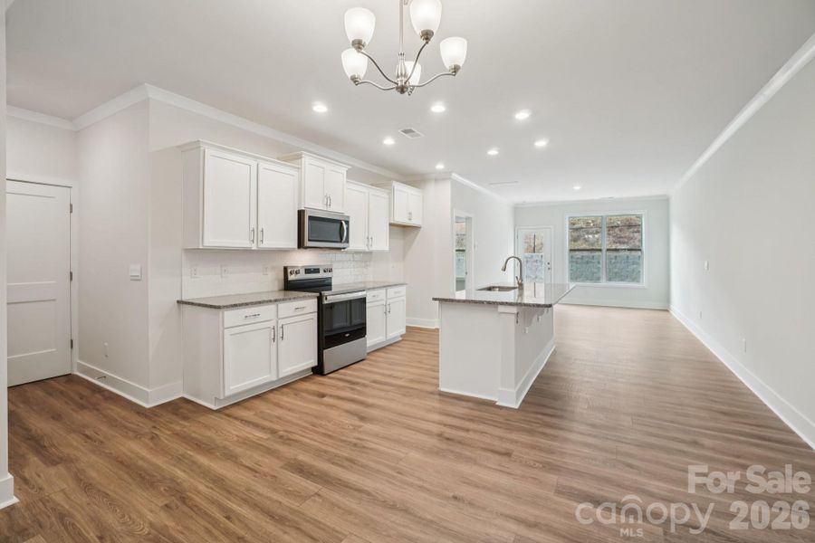 Furnished interior view inside a new home in , Weaverville (Image 11).