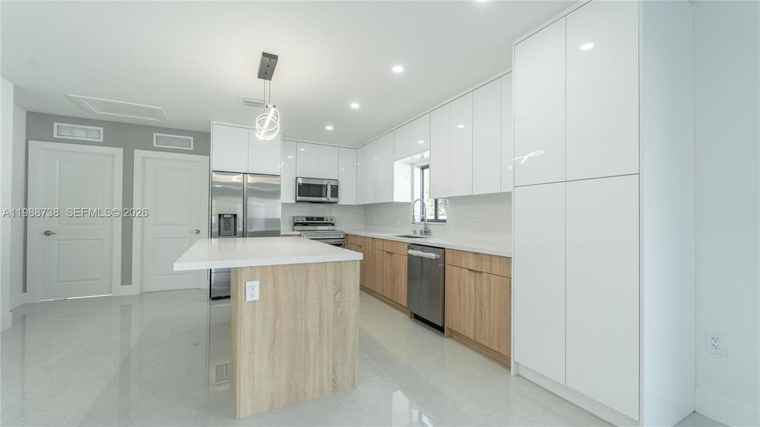 Furnished interior view inside a new home in , Miami (Image 15).