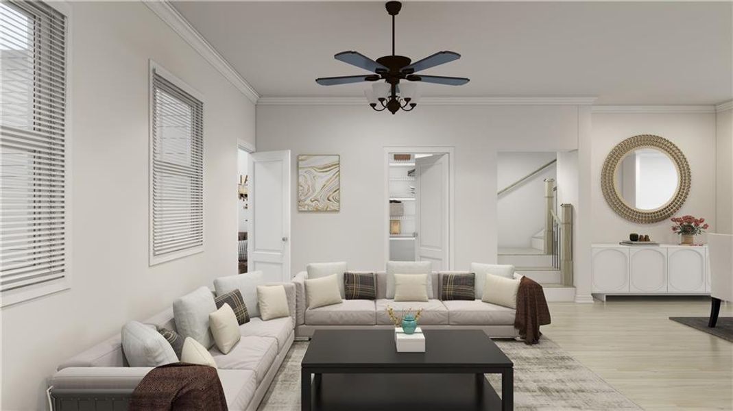 Furnished interior view inside a new home in , Cumming (Image 18).