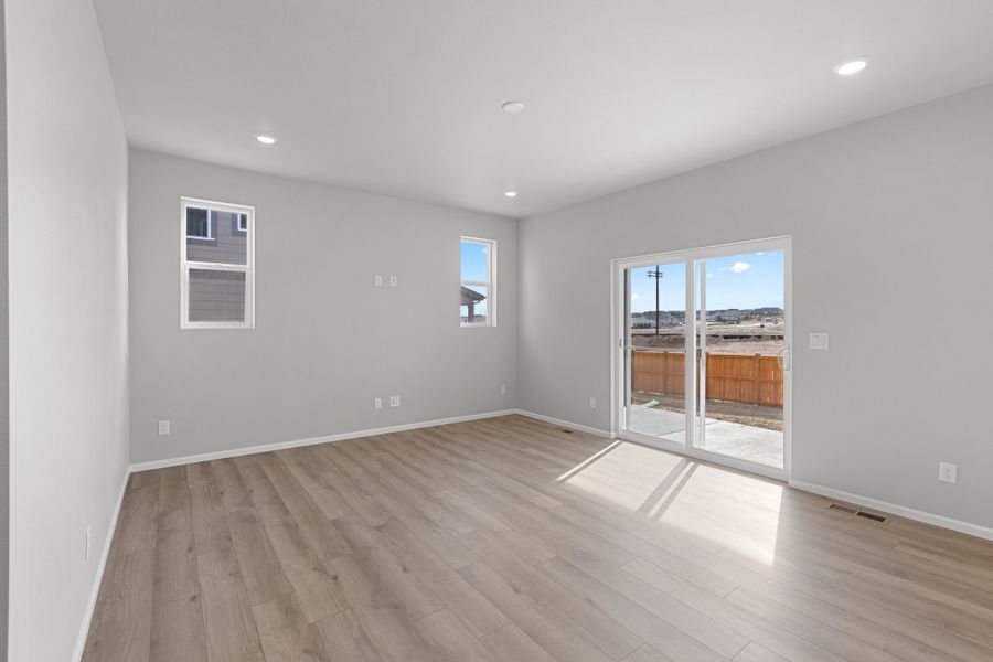 Spacious, unfurnished interior of a new home in The Legacy Collection at Talon Pointe, Thornton (Image 9). Spacious, unfurnished interior of a new home in The Legacy Collection at Talon Pointe, Thornton (Image 9).