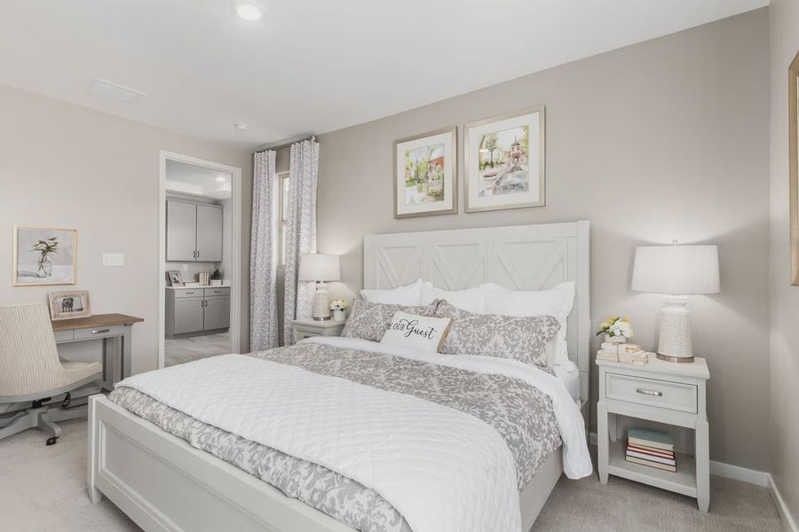 Representative furnished interior of a home built from the 2326 by Elliott Homes in Acacia at Santana, Yuma (Image 37).