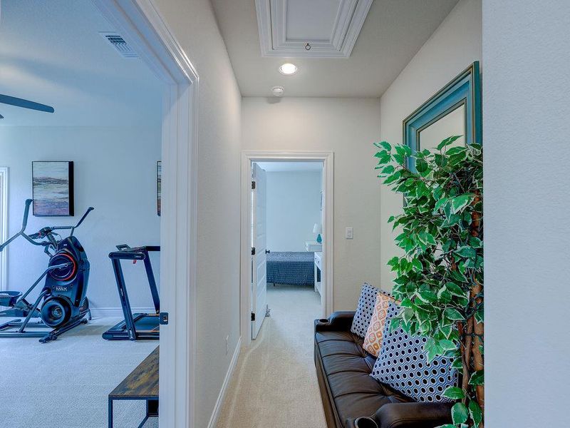 Furnished interior view inside a new home in , Liberty Hill (Image 29).