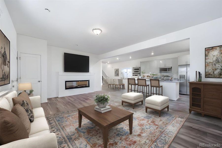 Furnished interior view inside a new home in Reunion, Commerce City (Image 16).