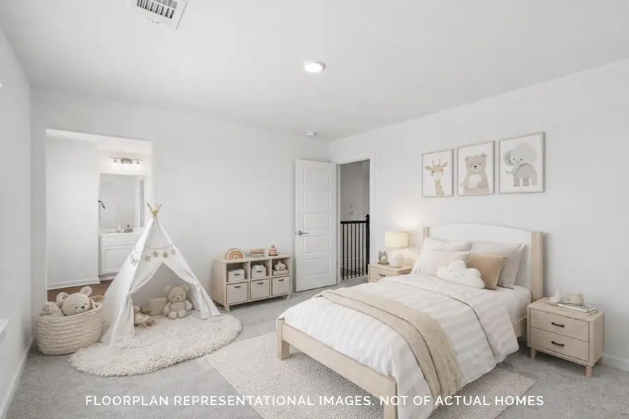 Furnished interior view inside a new home in Sorella, Tomball (Image 7). Furnished interior view inside a new home in Sorella, Tomball (Image 7).