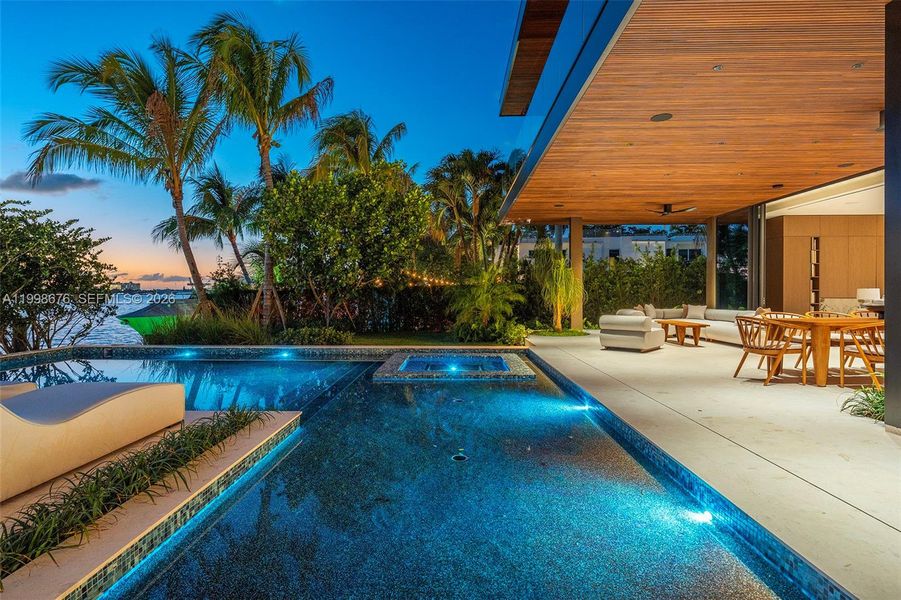 Exterior details and patio area of a home in , Bay Harbor Islands (Image 31).