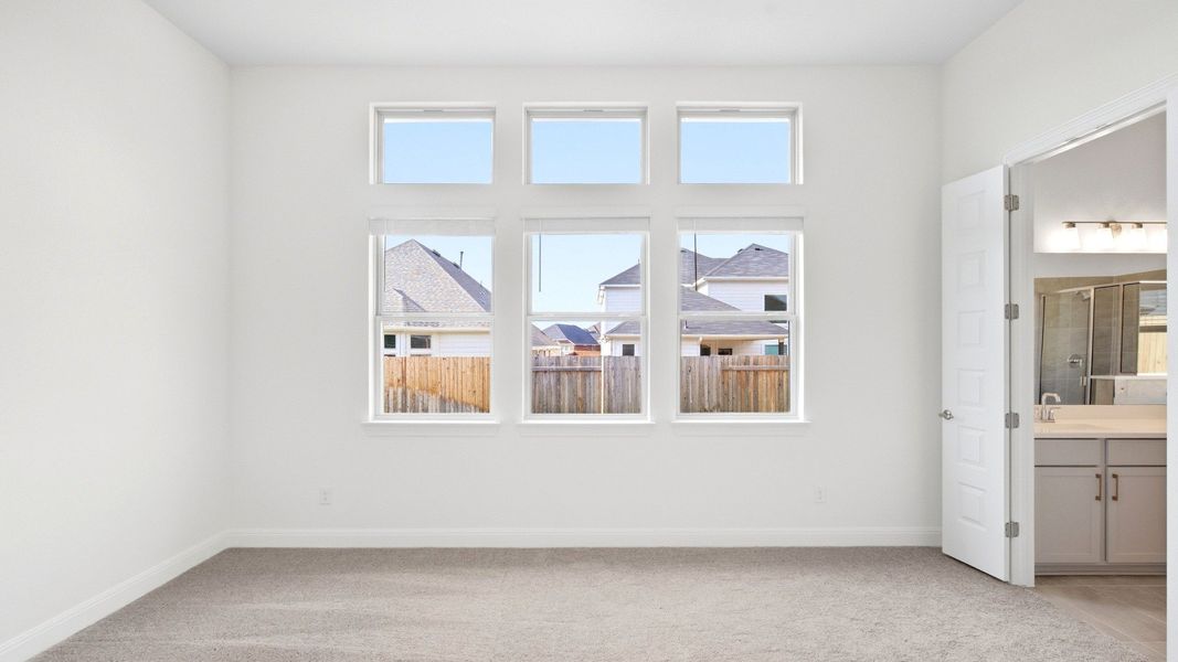 Furnished interior view inside a new home in Sunfield, Buda (Image 29). Furnished interior view inside a new home in Sunfield, Buda (Image 29).