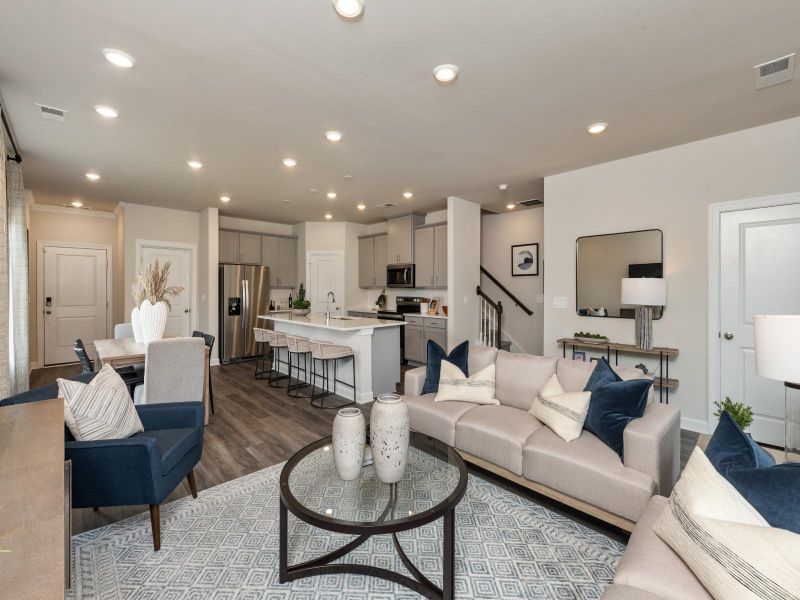 Furnished interior view inside a new home in Meadows at Wilson Farms - The Summit Series, Fort Mill (Image 11).