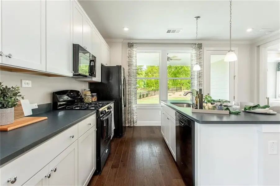 Furnished interior view inside a new home in , Hoschton (Image 23).
