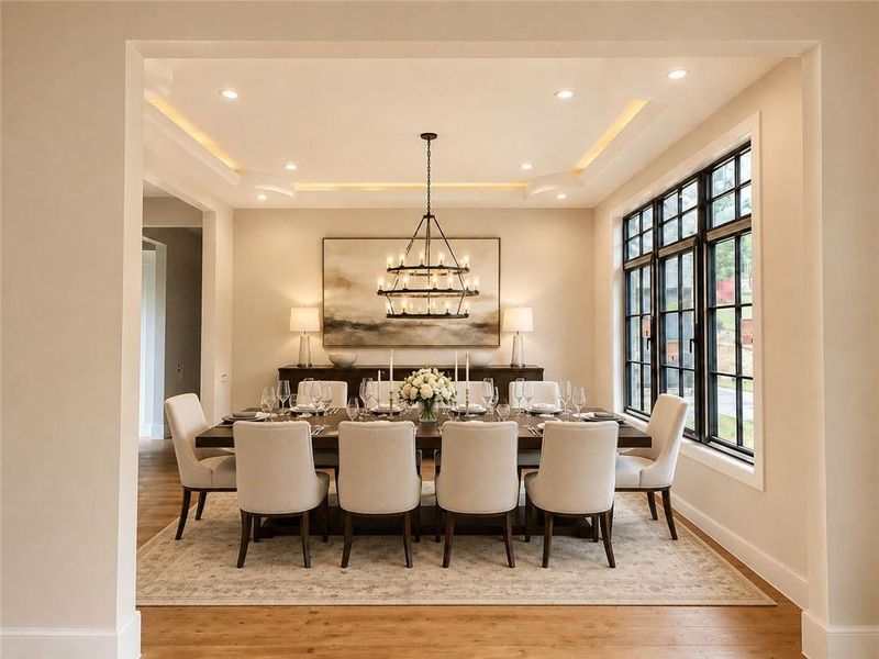 Furnished interior view inside a new home in , Alpharetta (Image 19).