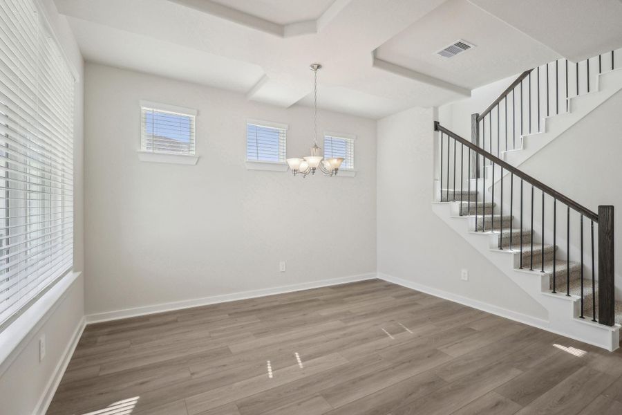 Photo is not of the actual home, but is an inspirational photo of builder’s model home and may depict options, furnishings, and/or decorator features that are not included