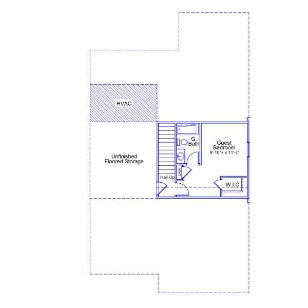 2D floor plan layout of this home in Fieldstone, Lexington, NC (Image 3).