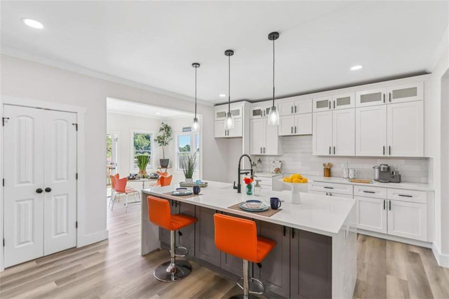 Furnished interior view inside a new home in , Atlanta (Image 13).