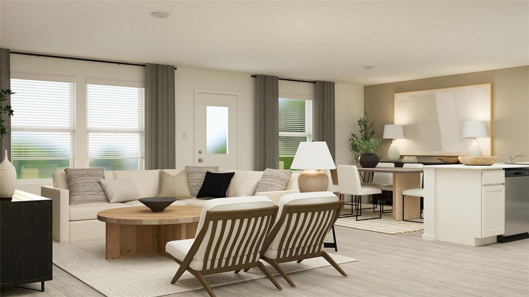 Furnished interior view inside a new home in Synova, Crosby (Image 7).