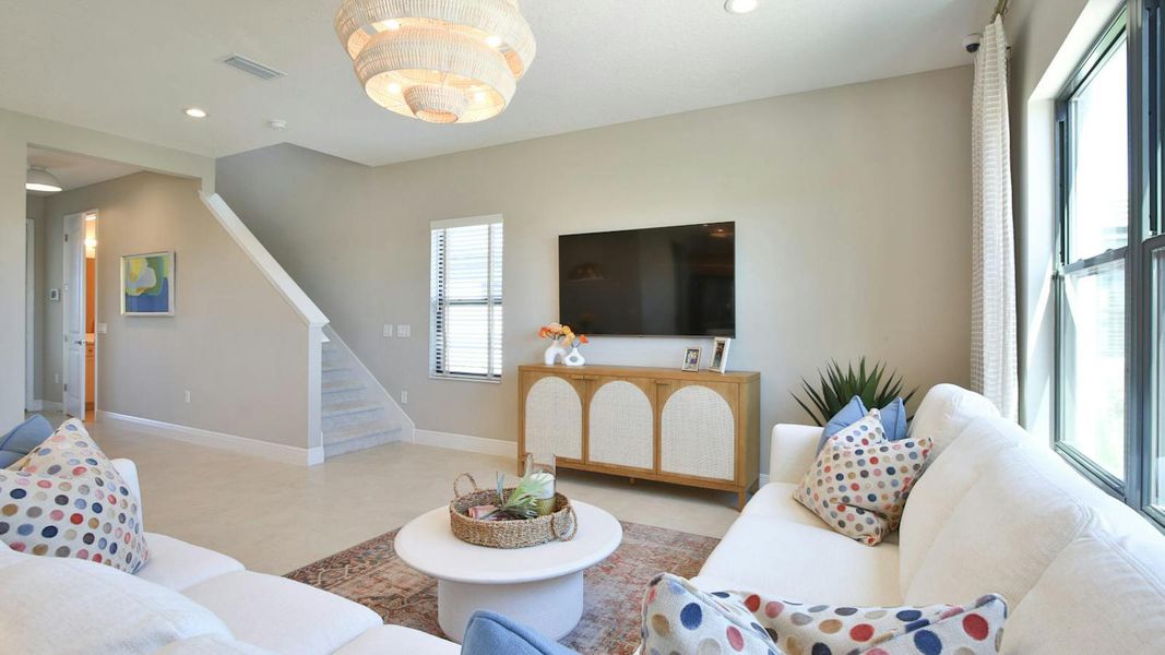 Furnished interior view inside a new home in Grand Park Real Estate and Homes for Sale in Sarasota, FL - Neal Communities, Sarasota (Image 7).