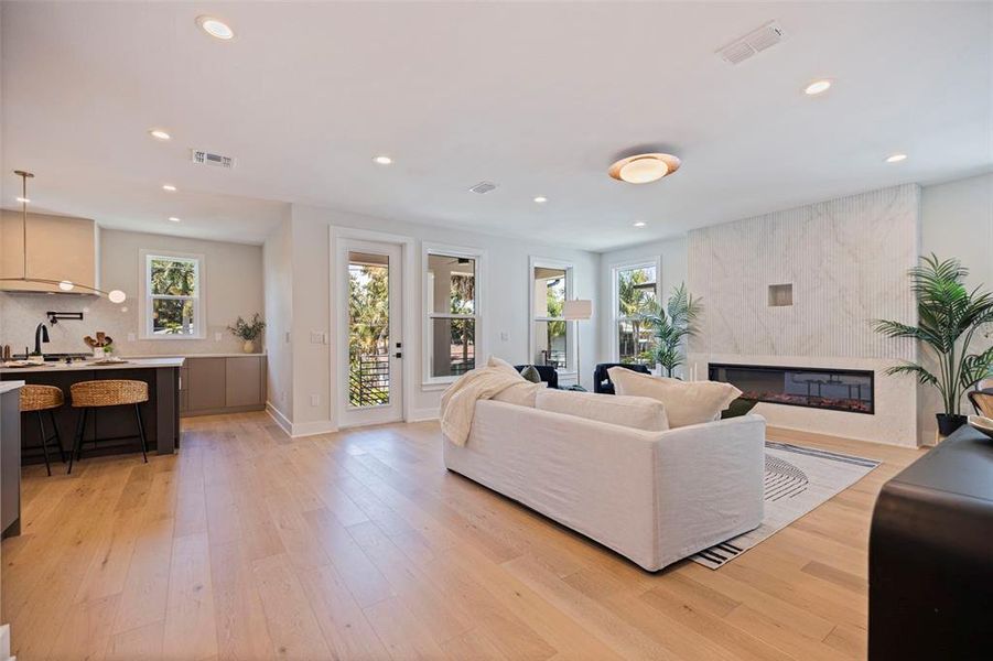 Furnished interior view inside a new home in , St. Petersburg (Image 11).