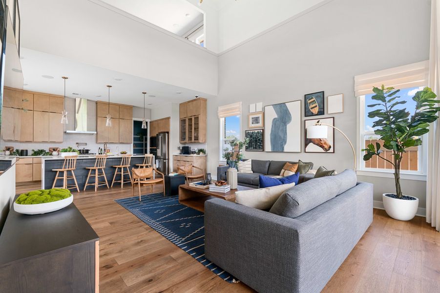 Furnished interior view inside a new home in Heritage, Dripping Springs (Image 20). Furnished interior view inside a new home in Heritage, Dripping Springs (Image 20).