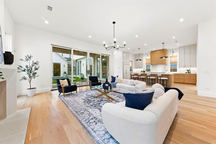 Furnished interior view inside a new home in , Dallas (Image 6).