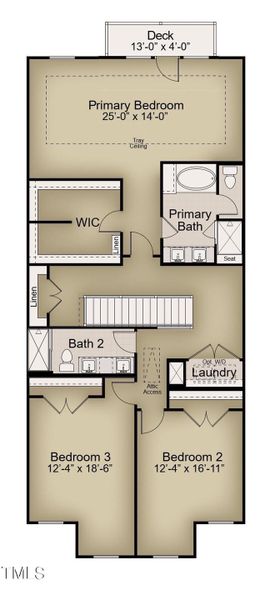 PTC 40 Bath 2 Shower 2nd Floor