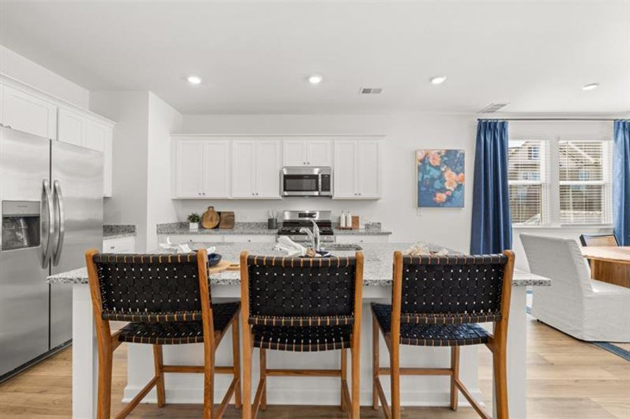 Furnished interior view inside a new home in Towns at Ivy Creek, Buford (Image 29).
