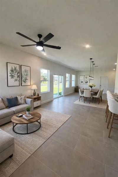 Furnished interior view inside a new home in , Lehigh Acres (Image 7).