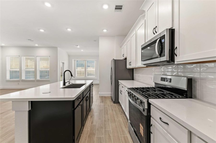 Furnished interior view inside a new home in Sunterra, Katy (Image 11). Furnished interior view inside a new home in Sunterra, Katy (Image 11).