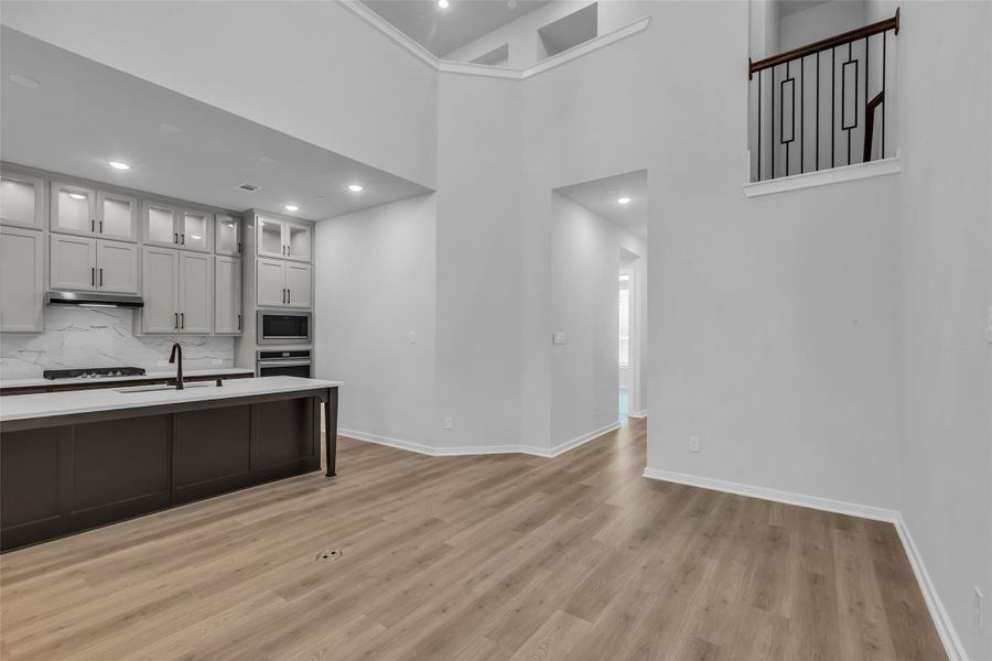 View from the living room into the foyer.