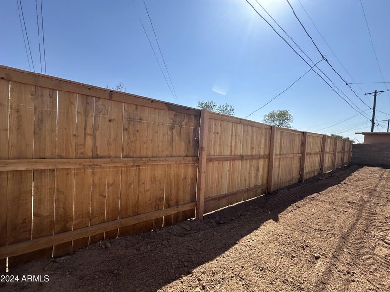 New Back Fence