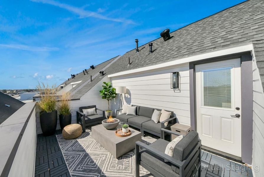 Rooftop terrace 3rd floor