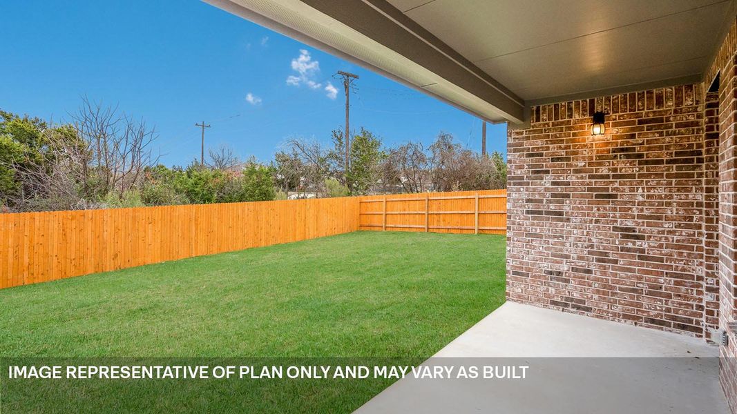 Exterior details and patio area of a home in Rosenbusch Ranch, Leander (Image 21). Exterior details and patio area of a home in Rosenbusch Ranch, Leander (Image 21).
