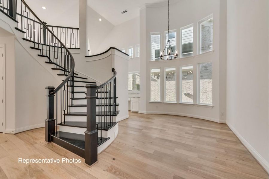 Representative unfurnished interior of a home built from the Grand Tour by Grand Homes in Providence Cove, McKinney (Image 12).