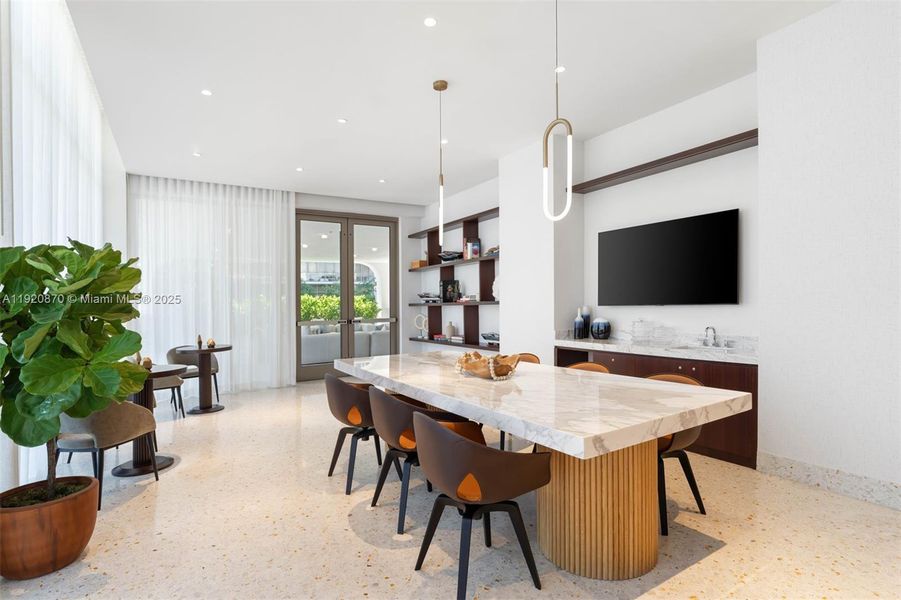 Furnished interior view inside a new home in , Miami (Image 17).