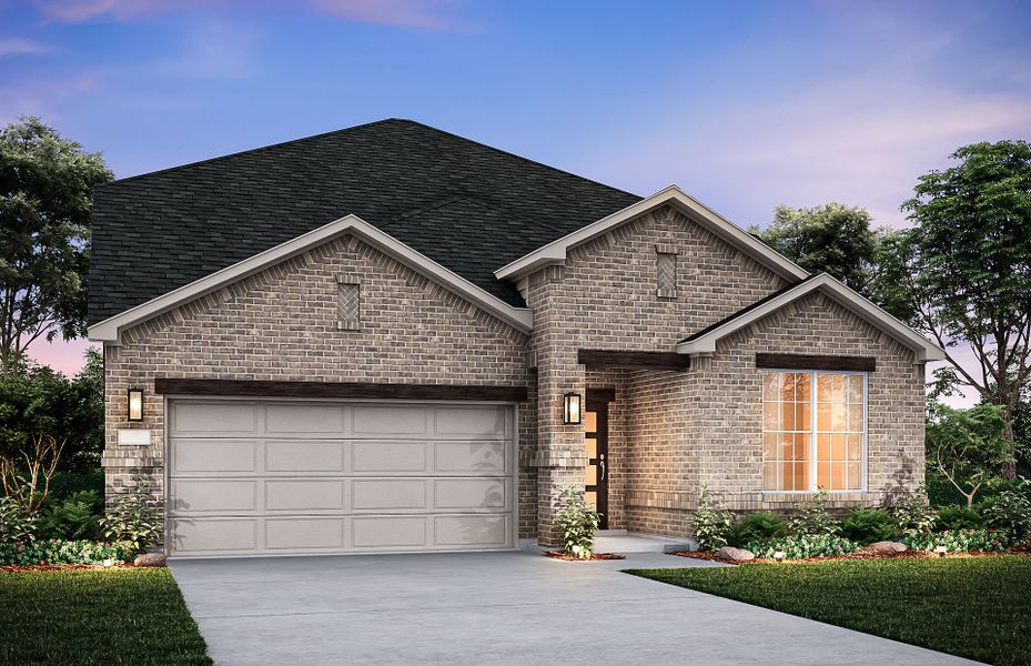 The Keller, a two-story home with 2-car garage, shown with Home Exterior 32
