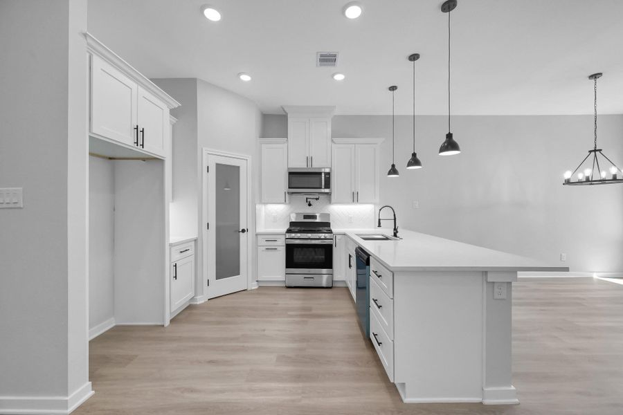 Furnished interior view inside a new home in , Willis (Image 10).