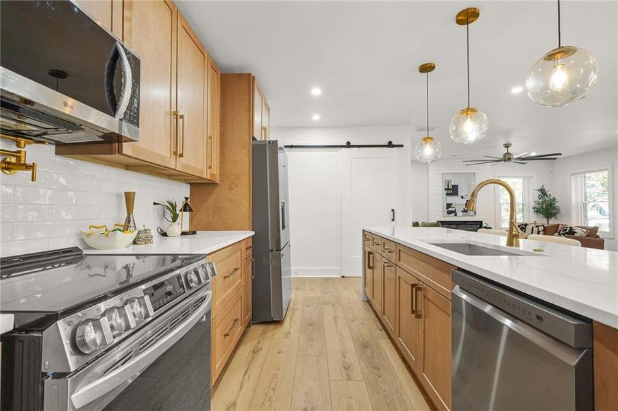 Furnished interior view inside a new home in , Atlanta (Image 11).