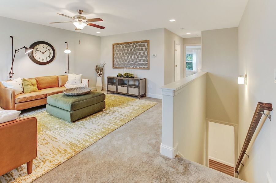 Representative furnished interior of a home built from the Ashton by Keystone Homes NC in Weybridge, Burlington (Image 53).