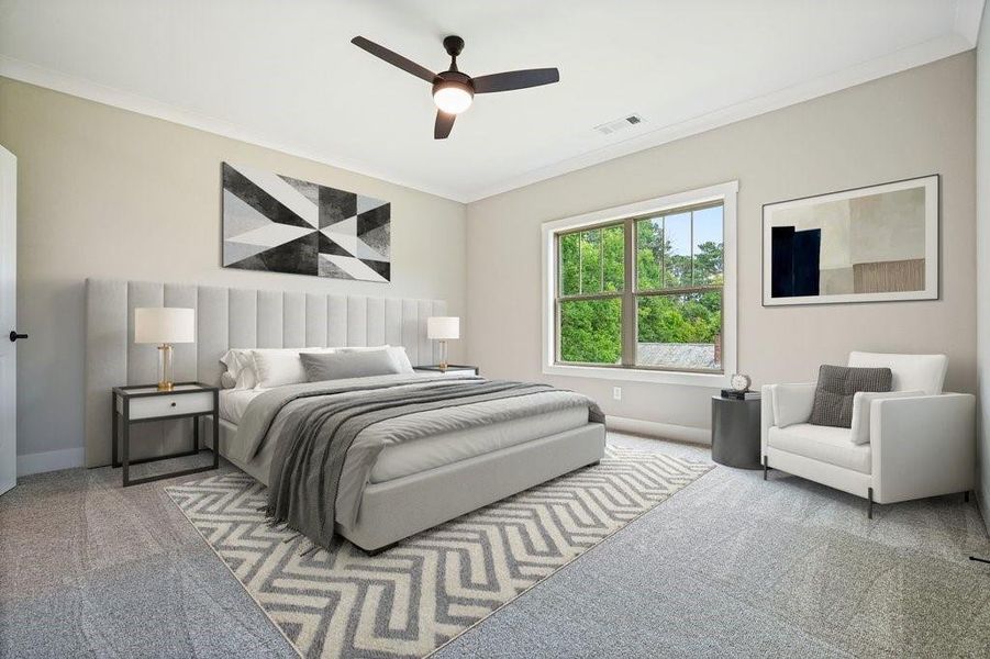 Furnished interior view inside a new home in , Acworth (Image 6). Furnished interior view inside a new home in , Acworth (Image 6).