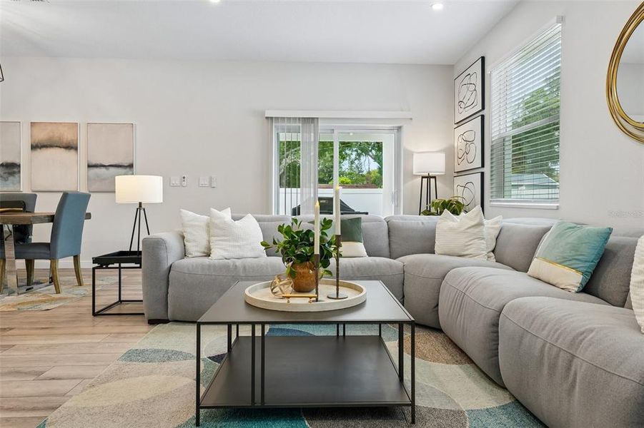 Furnished interior view inside a new home in , St. Petersburg (Image 19).