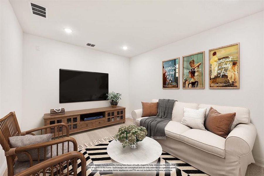 Furnished interior view inside a new home in Timberbrook 3B-4A, Justin (Image 11).