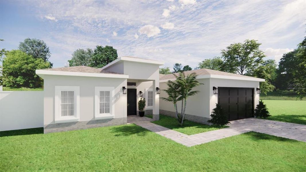 Front exterior of a new home in , North Port, FL, highlighting curb appeal (Image 22).