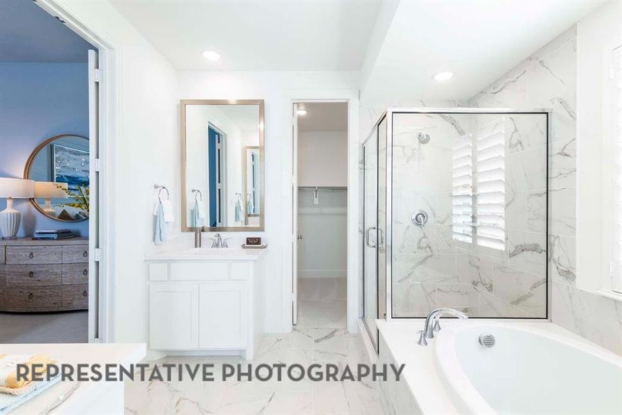 Furnished interior view inside a new home in The Parks at Wilson Creek, Celina (Image 14).