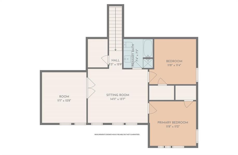 2D floor plan layout of this home in LakePointe, Lavon, TX (Image 6).