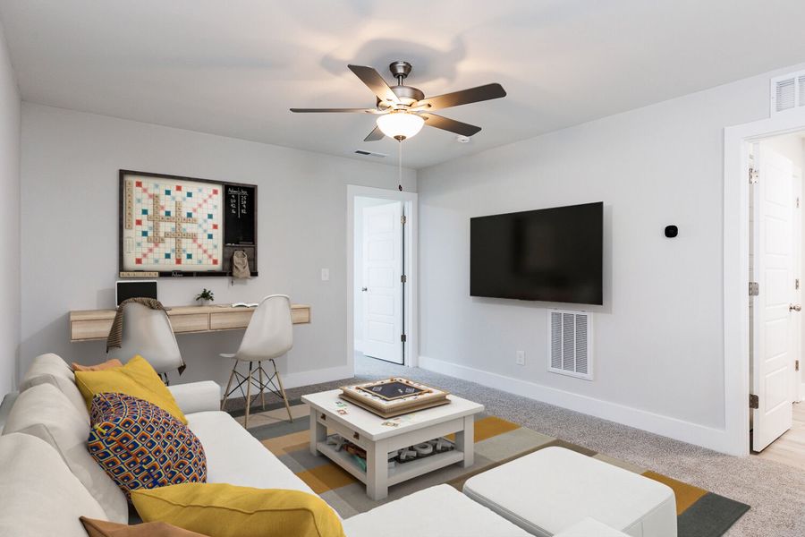 Representative furnished interior of a home built from the Aurora II by Mattamy Homes in Vaughan Farms, Angier (Image 10).