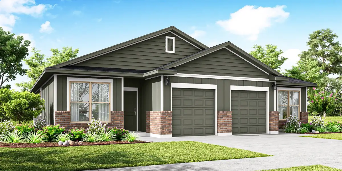 Representative exterior photo of a completed home built from the Nolan by Flintrock Builder in College Park, Troy, TX (Image 4).