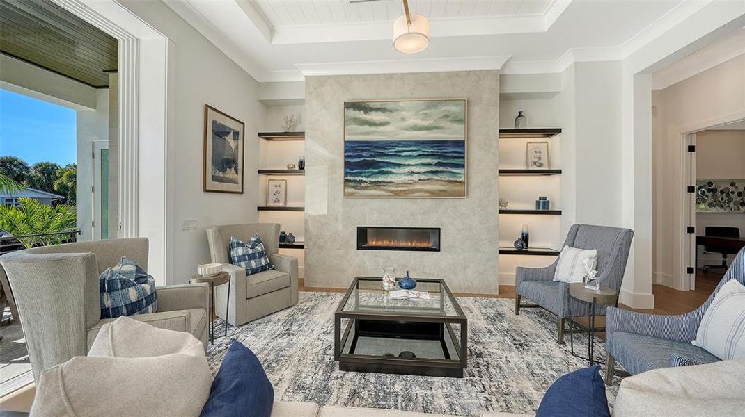 Furnished interior view inside a new home in , Sarasota (Image 31).