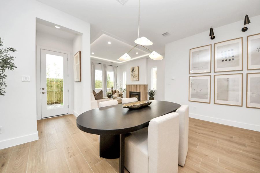 Furnished interior view inside a new home in , Houston (Image 14).