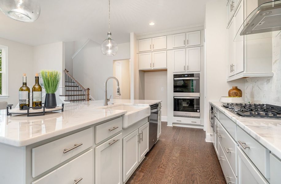 Representative furnished interior of a home built from the Bethpage by Greybrook Homes in Edmunds Farm, Clover (Image 11).