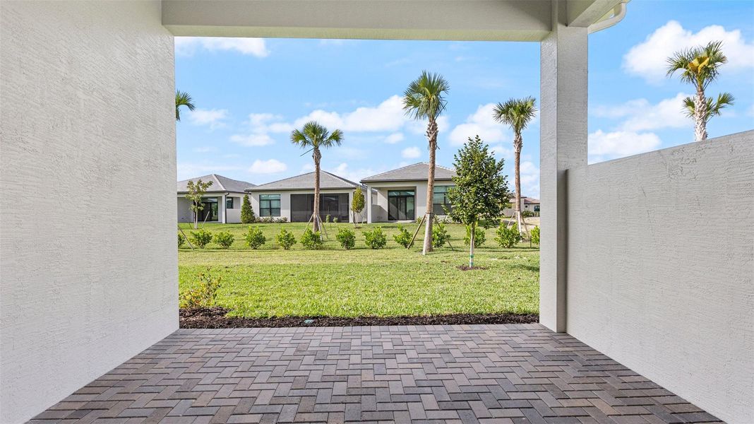 Exterior details and patio area of a home in Cresswind Palm Beach at Westlake, Westlake (Image 21). Exterior details and patio area of a home in Cresswind Palm Beach at Westlake, Westlake (Image 21).